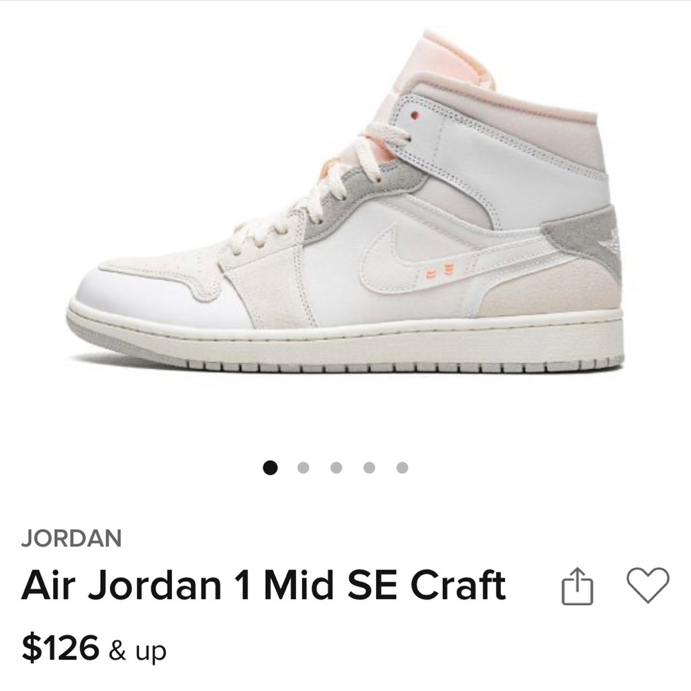 Excellent condition AIR JORDAN 1 MID SE CRAFT DM9652 100 size 11